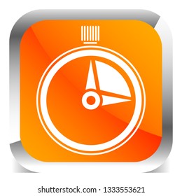 Timer, stopwatch icon. Urgency, turnaround time, schedule concepts