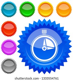 Timer, stopwatch icon. Urgency, turnaround time, schedule concepts