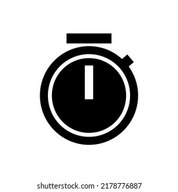 Timer, stopwatch icon vector illustration logo template for many purpose. Isolated on white background.