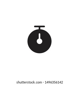 Timer, Stopwatch, Waiting, Time and Clock concept vector icon. Sign isolated on white background. Trendy Flat style for graphic design, Web site, UI. EPS10