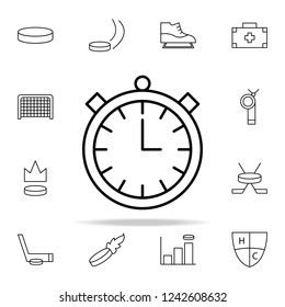 timer time icon. hockey icons universal set for web and mobile