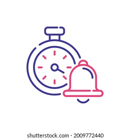 Timer vector 2 colours icon style illustration. EPS 10 file