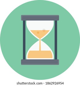 timer vector flat color icon
