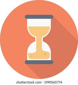 timer vector flat colour icon