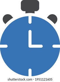 timer vector glyph color icon