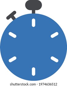timer vector glyph color icon