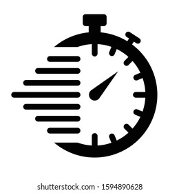 timer vector icon in outline style