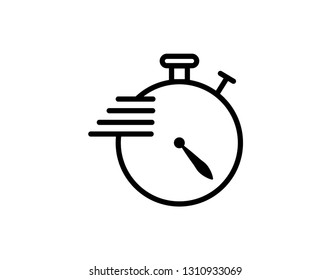 timer Vector Icon. Stopwatch Analog or Digital Timer Illustration. - Vector 