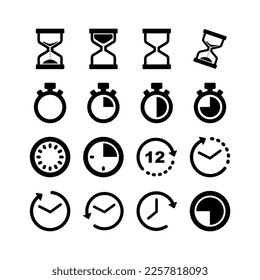 Timer Vector Icons Collection free Vector