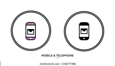 Timer vector illustration lineal color and filled design