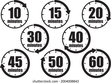 Timer of the vector illustration material