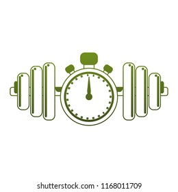 Timer and weights green lines