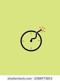 A timer will go off with a colorful background