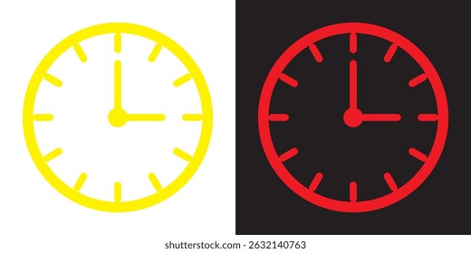 Temporizadores e icono de Vector de reloj . Ilustración vectorial. EPS 10 AI