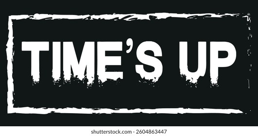 Time's up logo template. Clock logo design. Time and watch vector icon. Timer symbol. Flat design. 