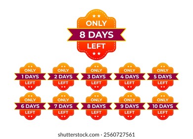 Time's Running Out, Exclusive Countdown day left. Engaging countdown visuals for sales, events, and promos. Eye-catching and professional designs.
