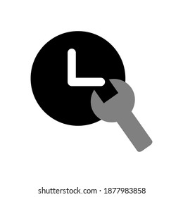 Times Settings icon, perfect for web campaigns, applications, media and more. Vector illustration
 eps 10 which can be edited and changed color.