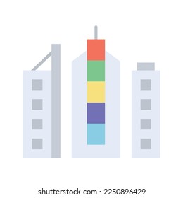 Imagen vectorial del icono Times Square. Adecuado para aplicaciones móviles, aplicaciones web y medios impresos.