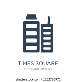 times square icon vector on white background, times square trendy filled icons from Tools and utensils collection, times square vector illustration