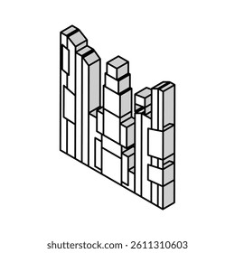 times square isometric icon vector. times square sign. isolated symbol illustration