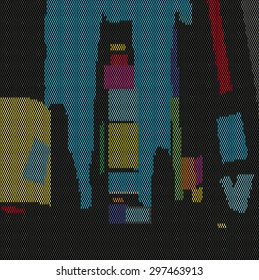Times square. New York City. Halftone