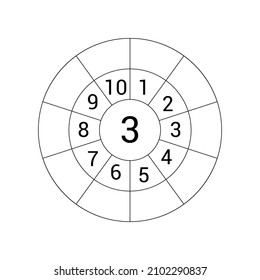 Times table target circle worksheet. Multiplication circle