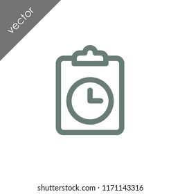 timetable clipboard icon
