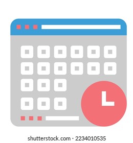 VECTOR DE SÍMBOLO DE ICONO TEMPORAL .