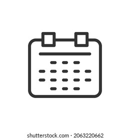 Icono de línea de tiempo. Símbolo web para web y aplicaciones. Diseño de firma en el estilo de contorno. Objeto de trazo temporal.
