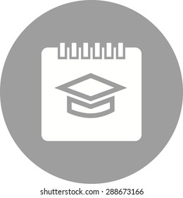 Timetable, schedule, event, notification,icon vector image. Can also be used for education, academics and science. Suitable for use on web apps, mobile apps and print media.