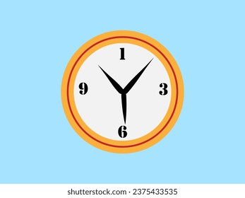 Zeitaufsagende Wanduhr mit einer ästhetischen und schönen Farbkombination