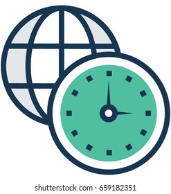 Timezone Vector Icon