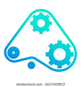Elemento de icono de correa de distribución para diseño