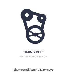 timing belt icon on white background. Simple element illustration from Industry concept. timing belt icon symbol design.