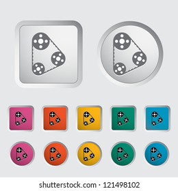 Timing belt icon. Vector illustration.