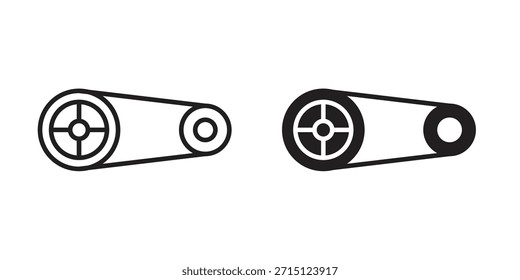 Ícone de faixa de temporização no vetor. Tipo de logotipo
