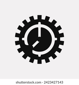 Timing gear icon - Simple Vector Illustration