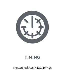 Timing icon. Timing design concept from Time managemnet collection. Simple element vector illustration on white background.
