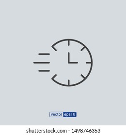Timing icon - editable vector illustration eps10