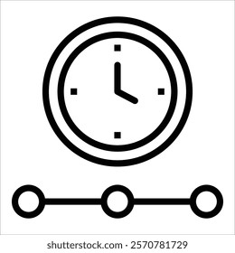 Timing Icon Element For Design