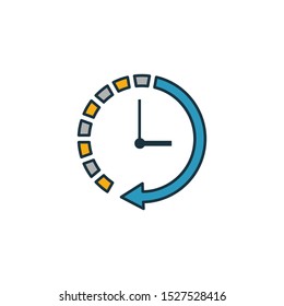 Timing icon. Outline filled creative elemet from business icons collection. Premium timing icon for ui, ux, apps, software and infographics.