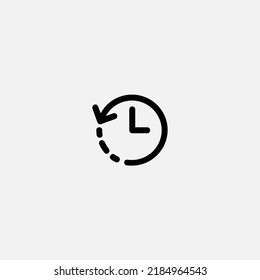 Vector de signo de icono de tiempo,Símbolo, ilustración de logotipo para web y móvil