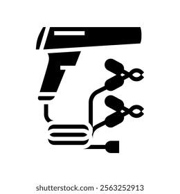 timing light car repair tool glyph icon vector. timing light car repair tool sign. isolated symbol illustration