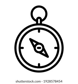 Diseño de esquema de tiempo, icono de brújula