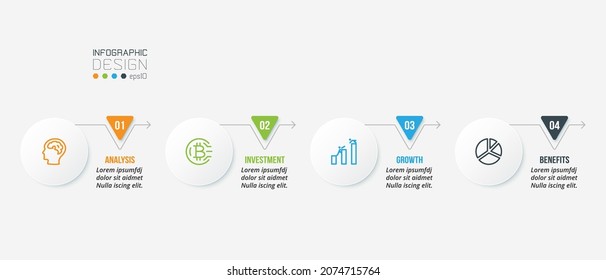 plantilla de información de negocio de diagrama de tiempo