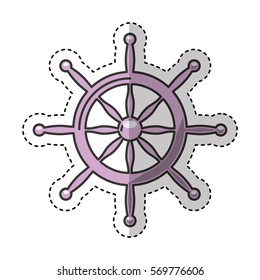 timon boat isolated icon vector illustration design