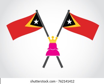 Timor Leste Emblem Queen