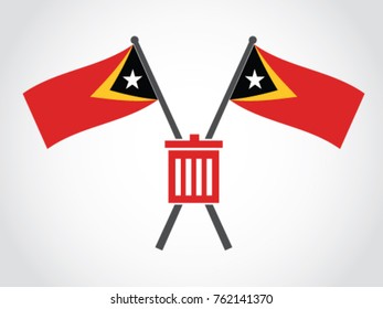 Timor Leste Emblem Trash