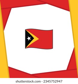 Timor Leste Flag Abstract Background Design Template. Timor Leste Independence Day Banner Social Media Post. Timor Leste Banner