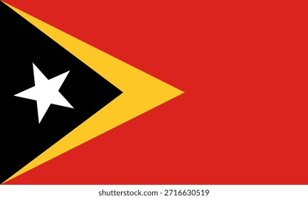 Ícone da bandeira de Timor Leste em alta qualidade usado no país de Timor Leste